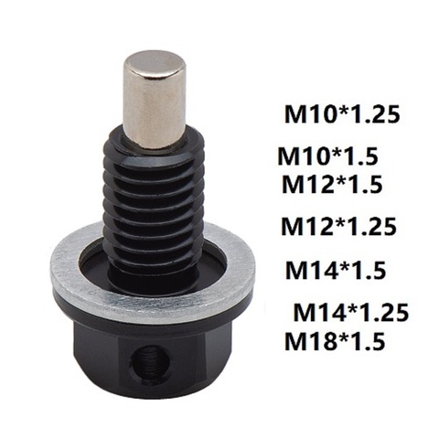 M10 * 1.25,m10*1.5,M12 * 1.5, M14 * 1.5, M18 * 1.5 M12 * 1.25 habillage moteur bouchon de vidange d'huile magnétique paquet/bouchon de vidange de carter d'huile ► Photo 1/6