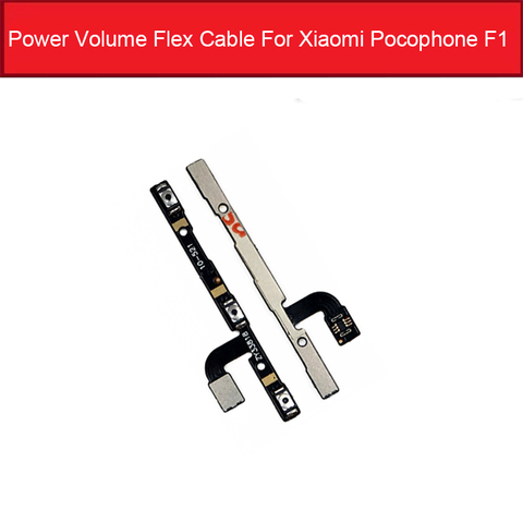 Câble flexible de bouton de commutateur de puissance et de Volume pour Xiaomi Pocophone Poco F1 contrôle Audio et clé latérale de puissance pièces de rechange de ruban flexible ► Photo 1/1
