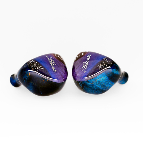 QOA Adonis CNC résine coque en bois dans l'oreille moniteur 10mm DD + 2BA hybride pilote unité HIFI écouteurs avec détacher 2pin câble DJ Stage IEM ► Photo 1/6