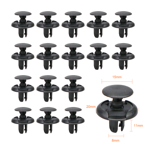 10/20/50pcs Auto pare-chocs attache 8mm trou Rivet retenue pousser moteur couverture voiture garniture de porte panneau attache attaches pour Toyota pour BMW ► Photo 1/6