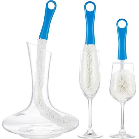 GOUGU-brosse de décanteur souple pour bouteille de vin, mousse souple, pour verres de pied et anti-poussière, nettoyeur de barre Flexible ► Photo 1/6