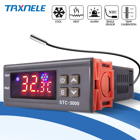 Régulateur de température numérique STC-1000 220V 12V 24V thermorégulateur Thermostat interrupteur thermomètre avec refroidisseur de chauffage ► Photo 1/6