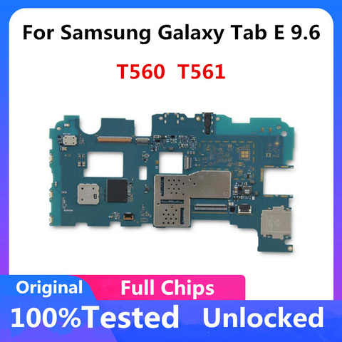 Carte mère 8 go débloquée pour Samsung Galaxy Tab E 9.6 T560 T561, circuit imprimé principal avec système Android, puces complètes ► Photo 1/4