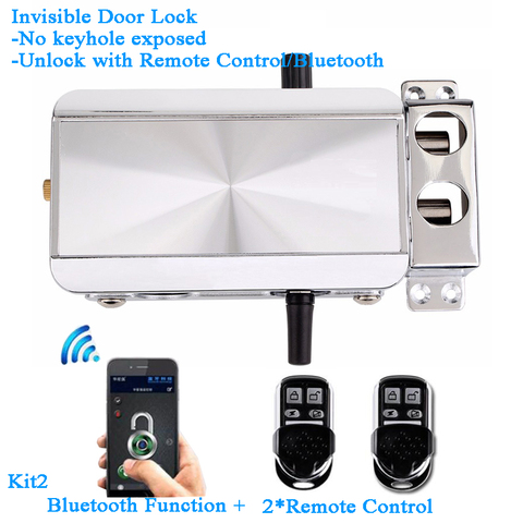 Maison intelligente Bluetooth serrure télécommande Wifi ewelink Phon APP Invisible électrique porte serrure batterie sans clé passerelle ► Photo 1/5