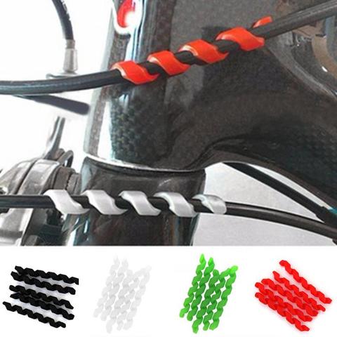 5 pièces protecteurs de câble de frein de vélo boîtier antifriction protecteur en caoutchouc cadre de vélo ► Photo 1/6