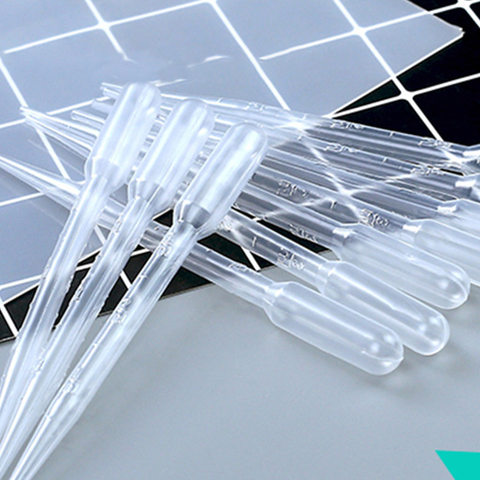 10/20 pièces 3ml bricolage cristal époxy Pipettes Transparent en plastique compte-gouttes pratique artisanat savon faisant outil pour fournitures de laboratoire ► Photo 1/6