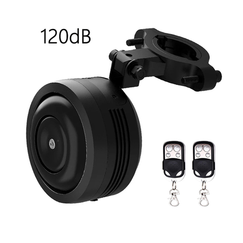 USB chargeant 1300 mAh vélo cloche klaxon électrique avec alarme son fort pour M365 vtt vélo guidon sécurité antivol alarme ► Photo 1/6