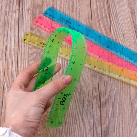 Fournitures scolaires de bureau de règle de papeterie créative Flexible multicolore de règle molle de 30cm ► Photo 1/6