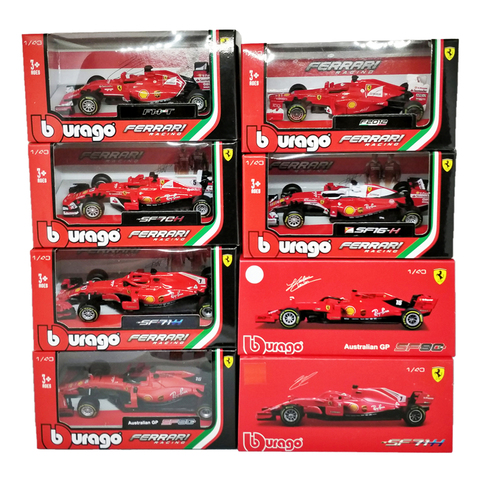 BBurago-voiture modèle de voiture 1:43 F1 SF90 2022 SF14T 2014 Nr7 Kimi Raikkonen 2015 SF15T Nr5 Sebastian Vettel F2012 #6 Felipe Massa ► Photo 1/6