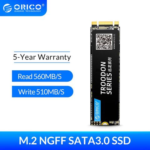 ORICO M.2 SATA SSD 128 go 256 go 512 go 1 to M2 NGFF SSD M.2 2280 mm disque dur interne à semi-conducteurs pour ordinateur portable de bureau ► Photo 1/6