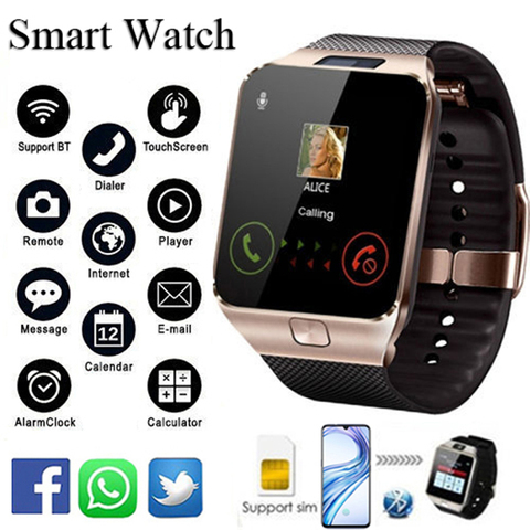 2022 Bluetooth DZ09 montre intelligente Relogio Android smartwatch téléphone fitness tracker reloj montres intelligentes subwoofer femmes hommes dz 09 ► Photo 1/5