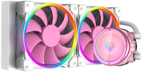 ID-refroidissement PINKFLOW 240 CPU refroidisseur d'eau 5V adressable RGB AIO refroidisseur 240mm CPU liquide refroidisseur RGB ventilateur, Intel 115X/2066, TR4/AM4 ► Photo 1/6