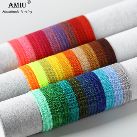 AMIU Bracelet d'amitié fait main fil de cire imperméable Bracelet de corde chanceux et Bracelets pour femmes hommes fil de cire Bracelets en macramé ► Photo 1/6