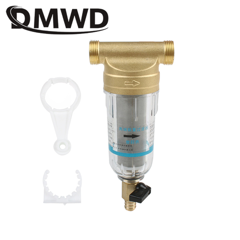 DMWD-purificateur d'eau Central, pré-filtre frontal en cuivre, lavage de dos, pour enlever la rouille et les contaminants, nettoyeur de boissons indirect ► Photo 1/5