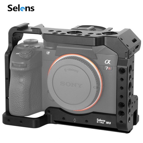 Selens a7iii a7r3 a7m3 Cage pour Sony A7RIII /A7III/A7MIII Cage en alliage d'aluminium pour monter le Kit d'extension de dégagement rapide du trépied-2087 ► Photo 1/6