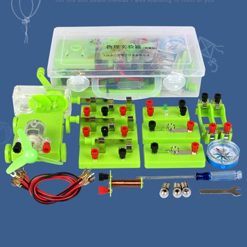 Kit d'apprentissage du magnétisme, expériences de physique pour enfants, circuits fondamentaux, électricité, expériences, outils, éducation, jouet, cadeau ► Photo 1/6