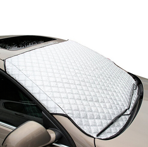 Hiver voiture pare-brise pare-brise couverture avant Anti neige gel glace bouclier Anti-poussière chaleur soleil tapis ► Photo 1/6