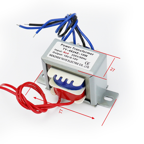 Transformateur Audio d'alimentation 10W/VA Double/entrée simple 220V AC 6V 9V 12V 15V 24V transformateur audio d'alimentation en ferrite ► Photo 1/6