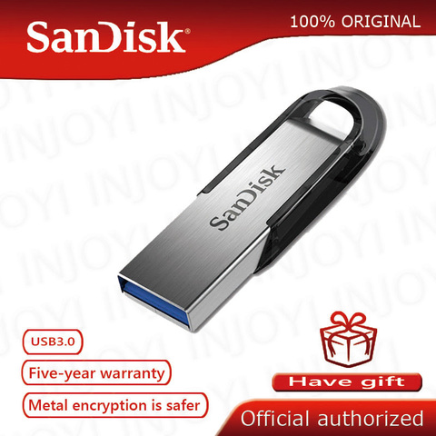 SanDisk USB 3.0 Flash Drive 128 gb 64 gb 32 gb 16 gb 150 mb/s ULTRA FLAIR Memory Stick Stylo drives Pendrive Flashdisk U Disque pour PC ► Photo 1/6