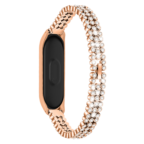 Bracelet diamant pour Xiaomi bande 5 et 4 et 3 métal acier inoxydable Bracelet Bracelet Smartband Xiomi Xaiomi Xiami Xaomi xaiomie ► Photo 1/6