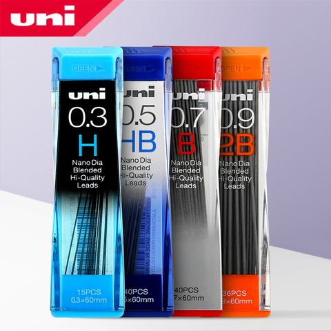 Fil de crayon UNI 0.3mm/0.5mm/0.7mm/0.9mm | 202ND Nano noyau de crayon dur n'est pas facile à casser et à écrire en douceur ► Photo 1/6