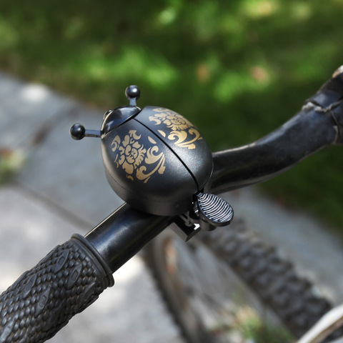 Sonnettes d'alarme pour vélo, klaxon de coccinelle, anneau de guidon en métal, accessoires de sécurité pour le cyclisme ► Photo 1/6