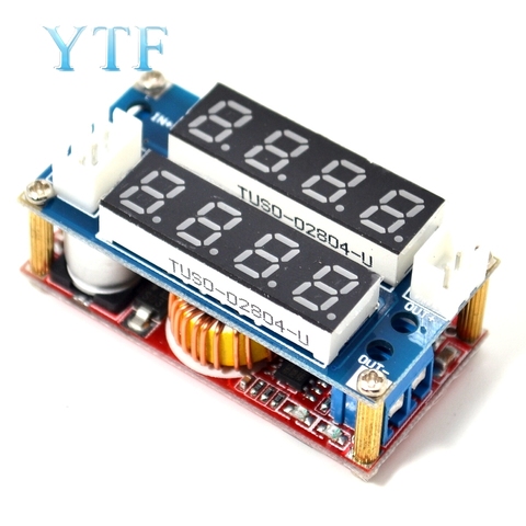 5A puissance réglable CC/CV 2 en 1 XL4015 Module de Charge abaisseur LED pilote voltmètre ampèremètre courant Constant tension constante ► Photo 1/5