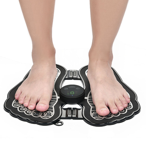 Masseur électrique EMS pour les pieds, produit de Massage, tapis de Massage pliable pour les pieds, stimulateur musculaire, soulagement de la douleur, outil de soins de santé ► Photo 1/6