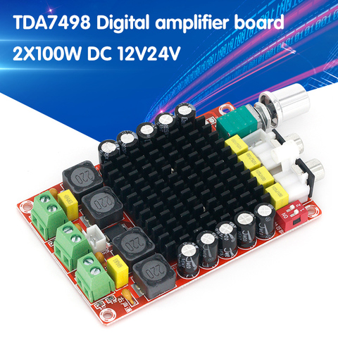 TDA7498 classe-d carte amplificateur numérique haute puissance 2x100w amplificateurs amplificateur audio DC 12V 24V ► Photo 1/1