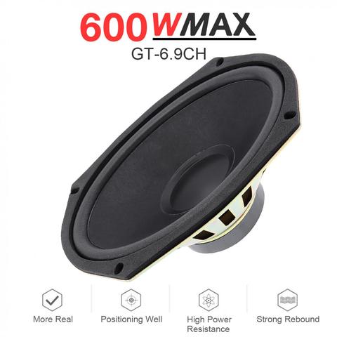 Haut-parleur Coaxial de voiture, 1 pièce, 12V, 6x9 pouces, 600W, pour porte de véhicule, Audio stéréo, musique, gamme complète, fréquence Hifi ► Photo 1/6