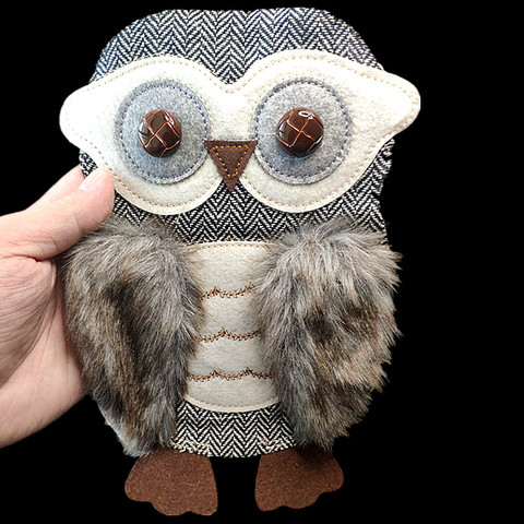 Patchs pour vêtements T-shirt femmes 24cm 3D hibou en peluche broderie patch T-shirt femmes mode choses étranges vêtements autocollants ► Photo 1/6