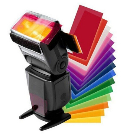 Nouveau Kit diffuseur Flash 12 couleurs pour CANON 600EX 580EX II 430EX 320EX 270EX MDAU 1 jeu de filtres couleur d'appareil photo ► Photo 1/5