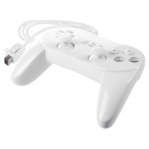 Contrôleur de manette filaire souple blanc classique à 8 boutons pour manette de jeu télécommandée Nintend Wii Joypad ► Photo 1/6