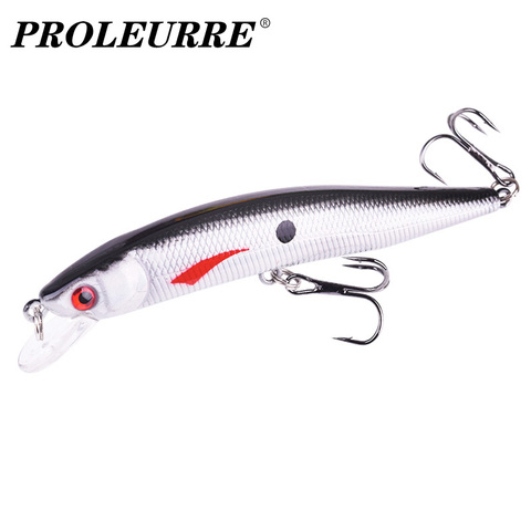 1 pièces en plastique méné leurres de pêche 10cm 8.5g manivelle Wobblers artificiel dur appât basse brochet carpe plongée à la traîne Pesca attirail ► Photo 1/6