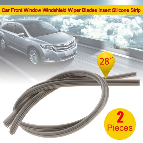 Recharges en Silicone souple pour balai d'essuie-glace, 2 pièces, 710mm, caoutchouc, accessoires pour voiture ► Photo 1/6