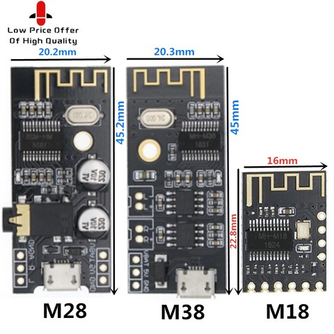 Carte récepteur Audio MP3 sans fil Bluetooth MH-MX8, Module BLT 4.2, décodeur sans perte Kit de bricolage, haute fidélité, HIFI M18 M28 M38 ► Photo 1/5