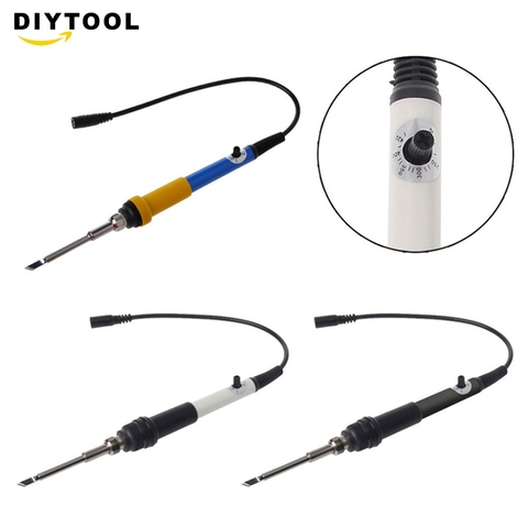 T12 Mini fer à souder électrique température réglable + pointe DC 12-24V 75W couleur bleu/blanc/noir ► Photo 1/6