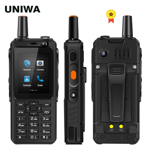 UNIWA F40 Zello talkie-walkie 4G téléphone portable 4000mAh étanche robuste 2.4 ''écran tactile Quad Core Android 4G Smartphone ► Photo 1/6