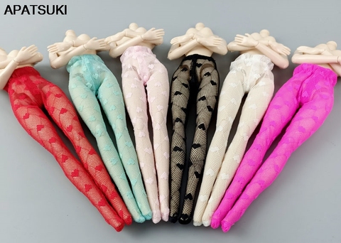 Coloré coeur amour mode poupée collants pour Barbie poupée accessoires Legging bas pour 1/6 BJD poupées chaussette enfant bricolage jouet ► Photo 1/6