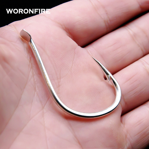 Hameçons pour pêche au brochet marin, 10 pièces/lot, qualité supérieure, plaqué étain anti-Corrosion ► Photo 1/6