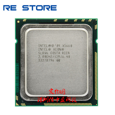 Xeon – processeur X5660, 2.8GHz, 6 cœurs, 12 mo, LGA 1366, pour serveur ► Photo 1/1