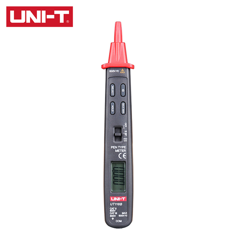 Multimètre numérique de Type stylo UT118B, UNI-T, léger et durable, taux d'échantillonnage 4 fois/s, lampe de poche rétro-éclairé LCD, modes MAX/MIN ► Photo 1/5