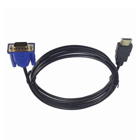 Câble HDMI 1 M HDMI vers VGA 1080P HD avec câble adaptateur Audio câble HDMI vers VGA livraison directe ► Photo 1/6