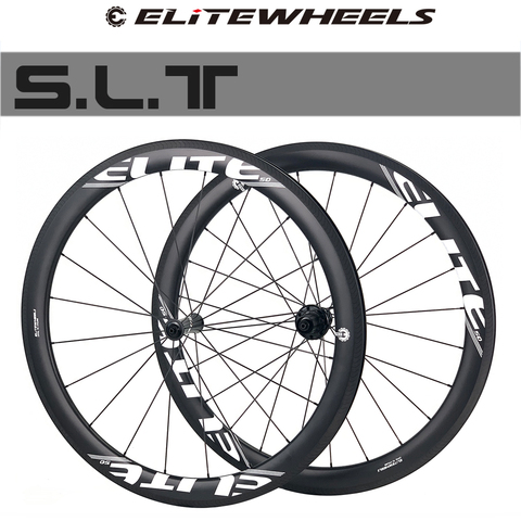 Elitewheel SLT carbone route roues Collocation A1 Surface de frein RA10 céramique roulement moyeu pilier 1423 tubulaire pneu Tubeless ► Photo 1/6
