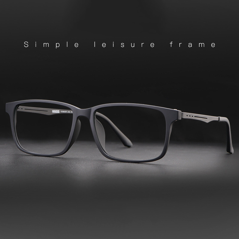 Monture de lunettes optiques de qualité, pour hommes et femmes, branches de Temple en titane Flexible, monture avant TR-90 ► Photo 1/6