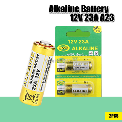 2 piles sèches alcalines 12V 23 a 21/23 A23 E23A MN21 MS21 V23GA L1028, petites Batteries pour jouets, sonnette, télécommande, etc. ► Photo 1/6