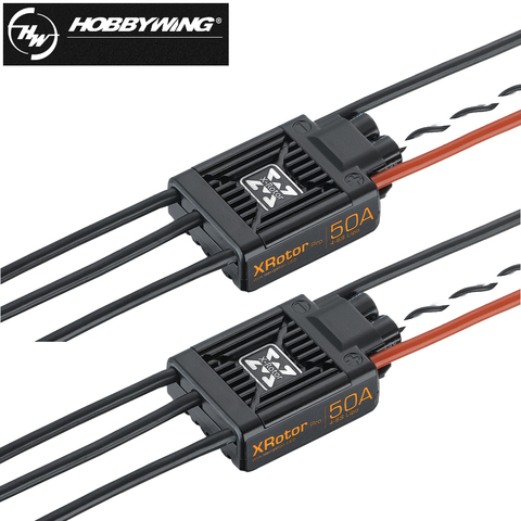 2 pièces/lot Hobbywing XRotor Pro 50A 4-6S sans brosse ESC régulateur de vitesse technologie DEO pour RC PFV Drone Multirotors quadricoptère jouet ► Photo 1/6