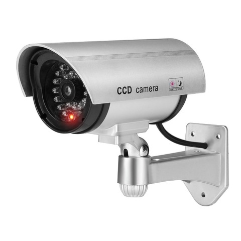 JOOAN caméra factice extérieure Surveillance lampe LED sans fil fausse caméra maison CCTV caméra de sécurité simulée Surveillance vidéo ► Photo 1/6