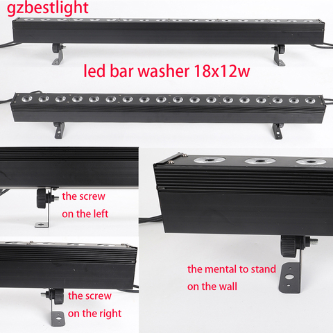 Lumière barre de Led led lave-linge 18x12w rgbw 4 en 1 led lumière lavage barre de led lavage de scène ► Photo 1/6