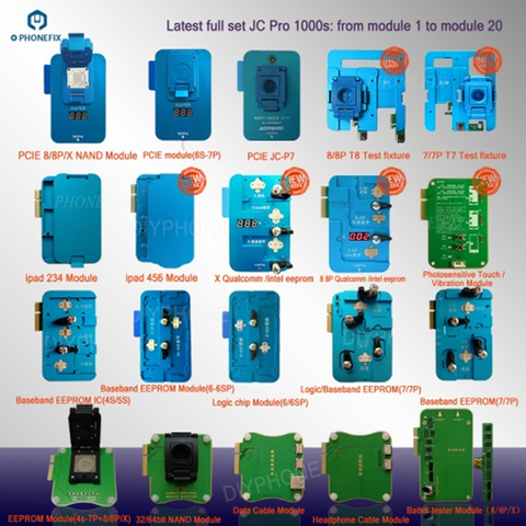 JC Pro1000S – programmeur NAND PCIE, dispositif de Test NAND HDD SN, outil de lecture, ligne de données de batterie, testeur de casque pour iPhone iPad réparation des erreurs ► Photo 1/6